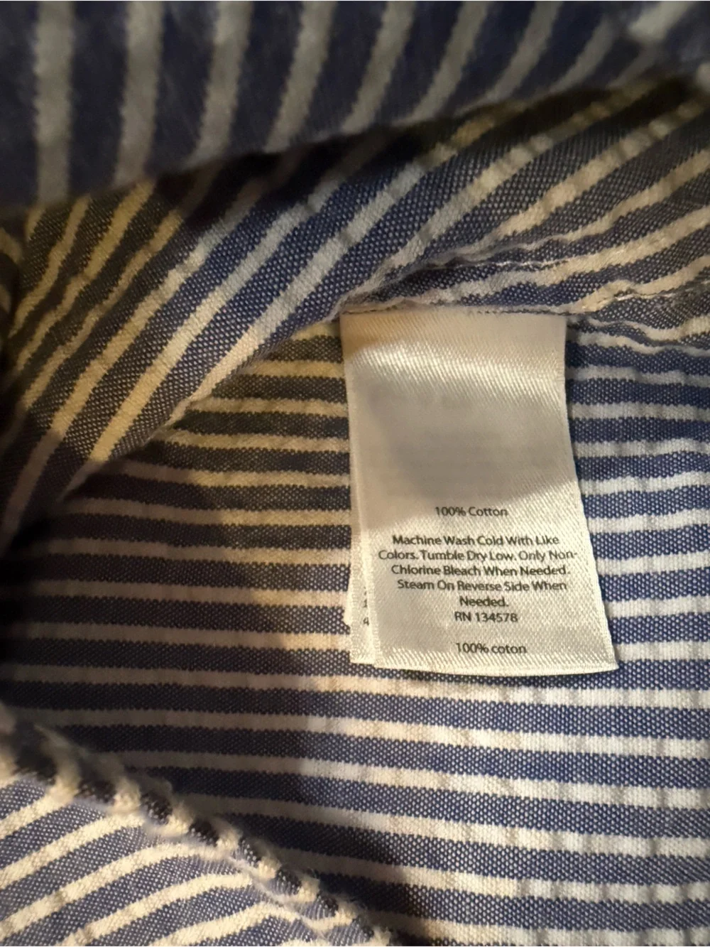 Vineyard Vines Blue White Striped Off-Shoulder Peasant Blouse Size 6